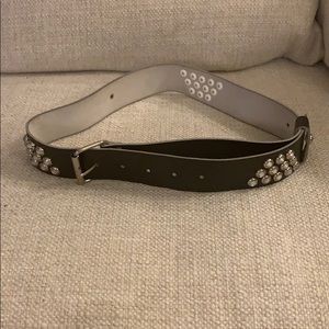 Order black studded belt